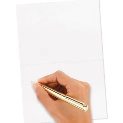 Black and Gold Tassel Blank Graduation Thank-You Notes, Pack of 40