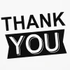 Black-and-White Assorted Blank Thank-You Notes, Pack of 48