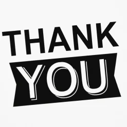 Black-and-White Assorted Blank Thank-You Notes, Pack of 48