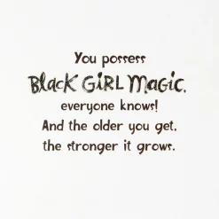 Black Girl Magic Birthday Card for Her