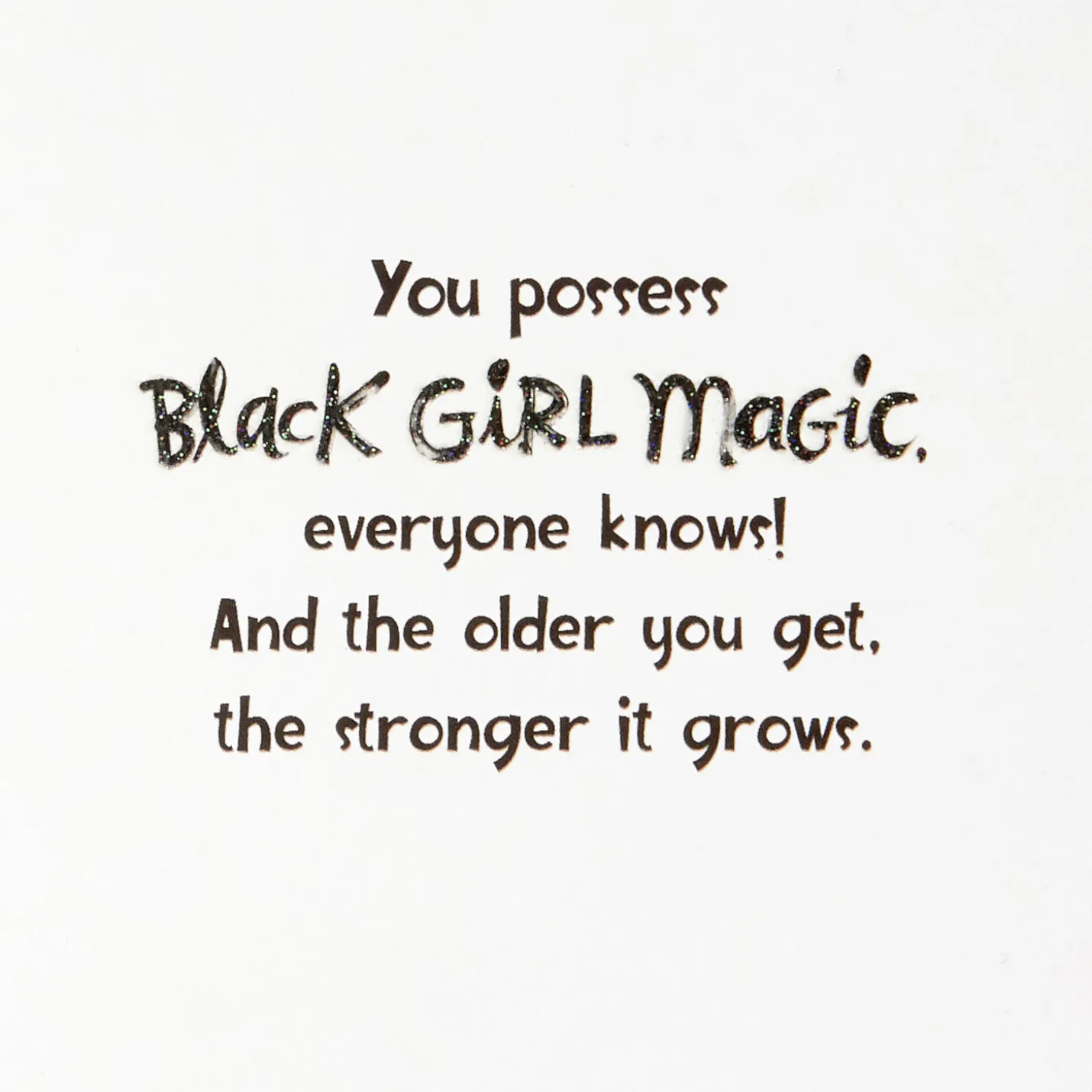 Black Girl Magic Birthday Card for Her
