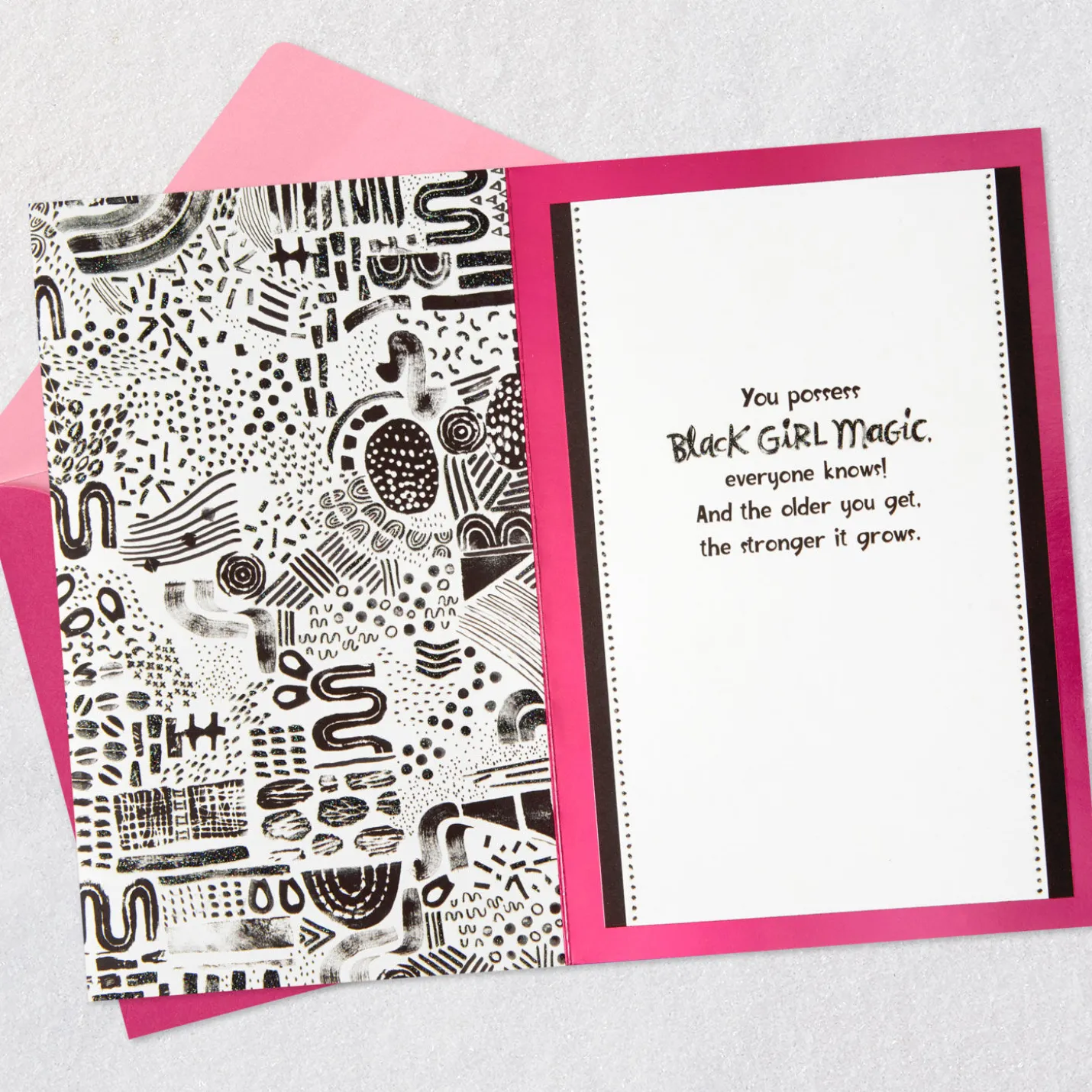 Black Girl Magic Birthday Card for Her