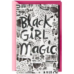 Black Girl Magic Birthday Card for Her