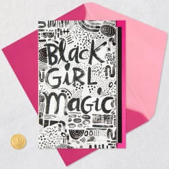 Black Girl Magic Birthday Card for Her