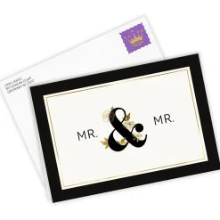 Black & Gold Custom Wedding Card