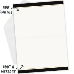 Black & Gold Custom Wedding Card