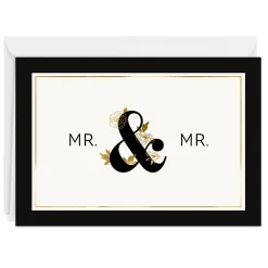 Black & Gold Custom Wedding Card