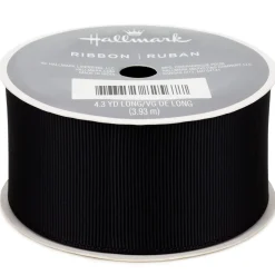1.5" Black Grosgrain Ribbon, 12.9'