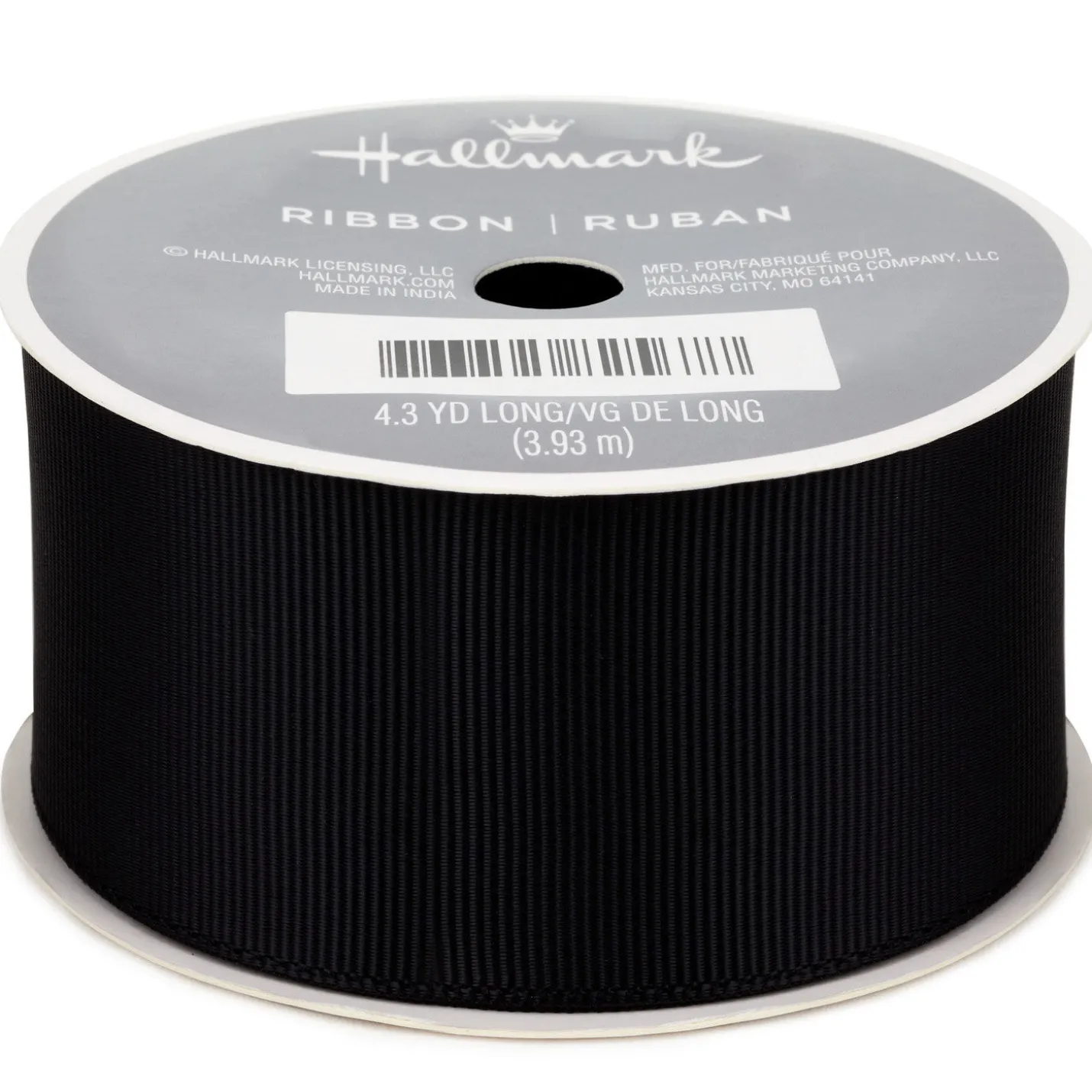1.5" Black Grosgrain Ribbon, 12.9'