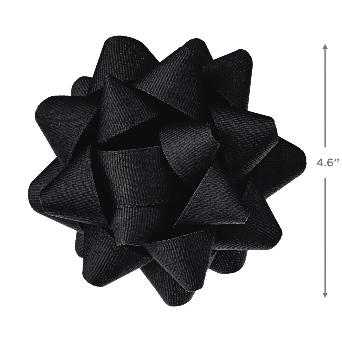 Black Grosgrain Ribbon Gift Bow, 4.6"