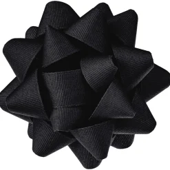 Black Grosgrain Ribbon Gift Bow, 4.6"