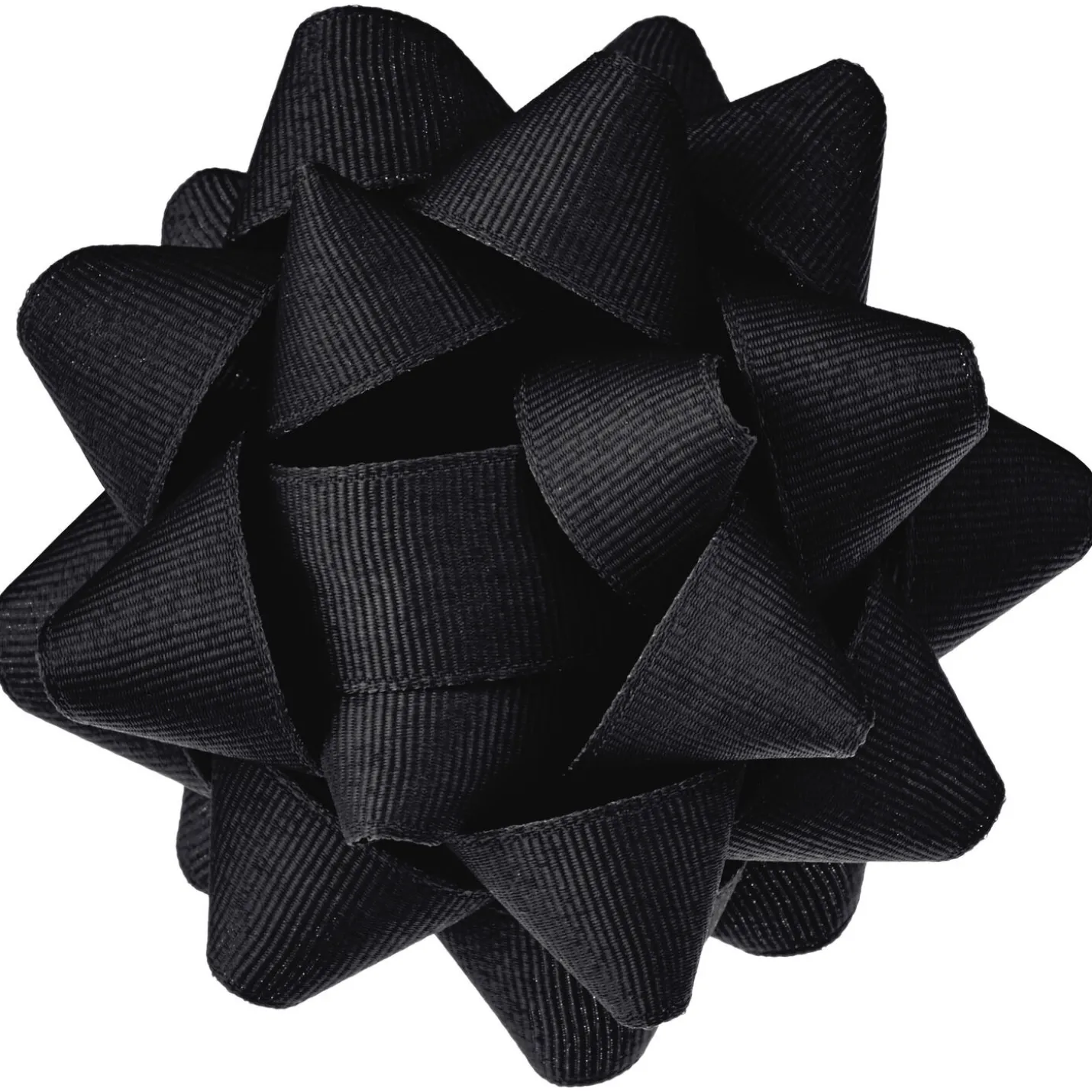 Black Grosgrain Ribbon Gift Bow, 4.6"
