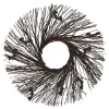 Black Halloween Wreath, 24"