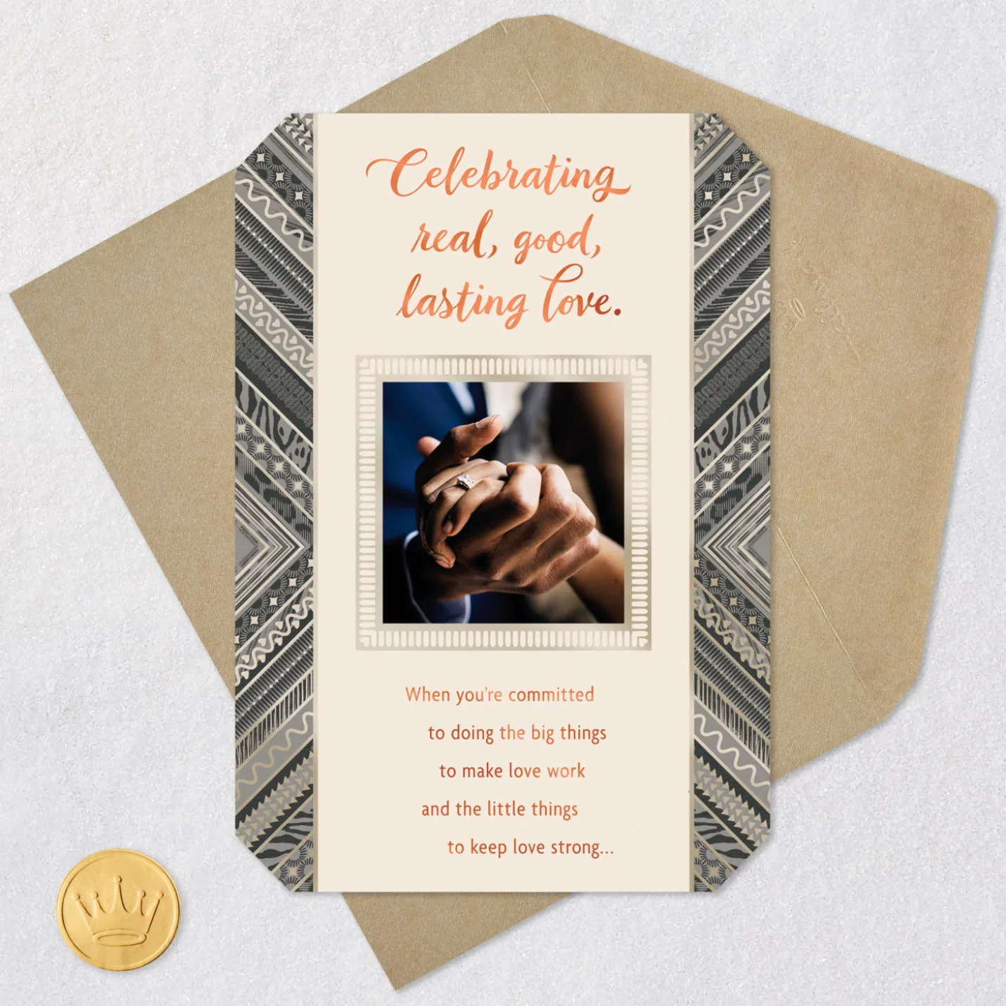 Black Love Manifested Anniversary Card