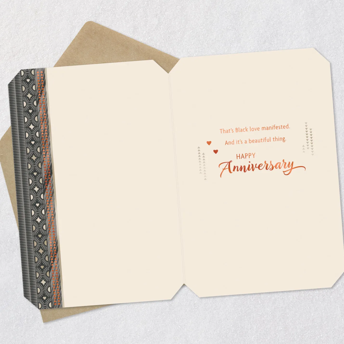 Black Love Manifested Anniversary Card