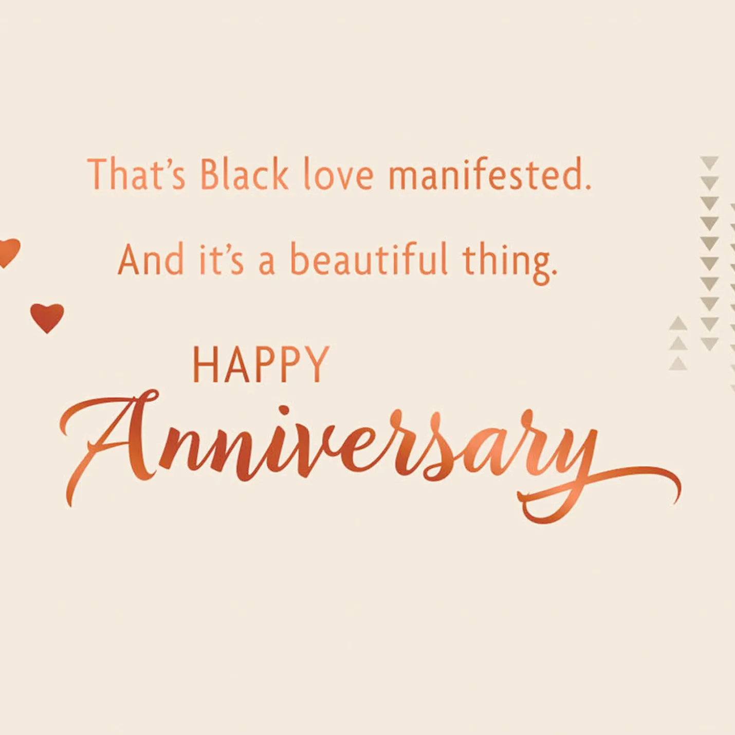 Black Love Manifested Anniversary Card