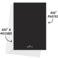 Black Script on Full Photo Bridal Shower Invitation