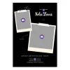 Black Then and Now Flat Graduation Party Invitation