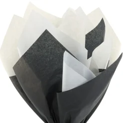 Black/White/Cream 3-Pack Bulk Tissue Paper, 120 sheets