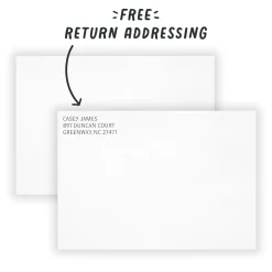 Black & White Rustic Flat Christmas Photo Card