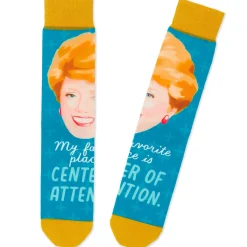 Blanche The Golden Girls Center of Attention Novelty Crew Socks