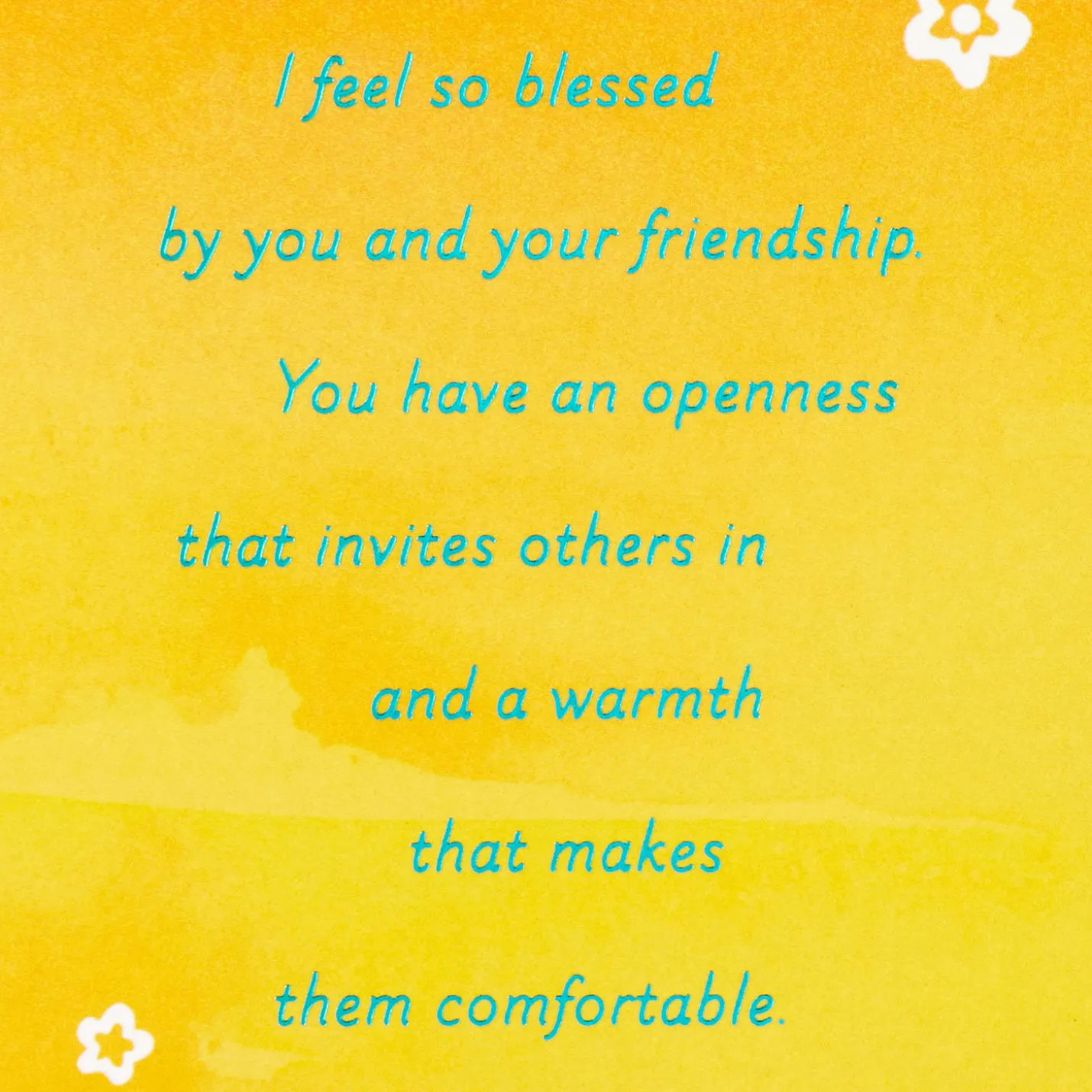 Blessed By Your Friendship Birthday Card