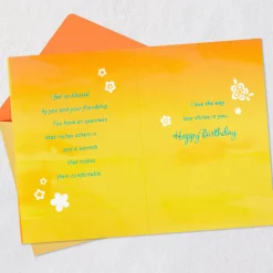 Blessed By Your Friendship Birthday Card