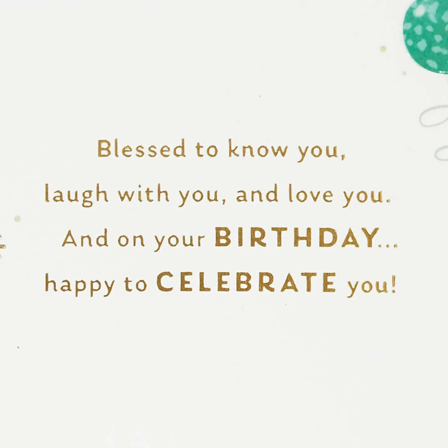Blessed to Know You Birthday Card