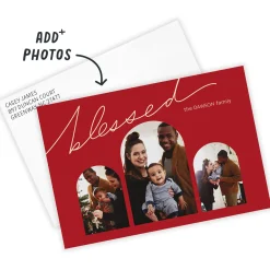 Blessed Arches Flat Christmas Photo Card