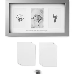Blessed Baby Handprint and Footprint Picture Frame Kit, 4x6