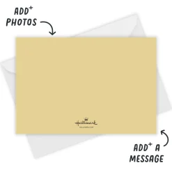 Blessed Gold Lettering Flat Photo Card