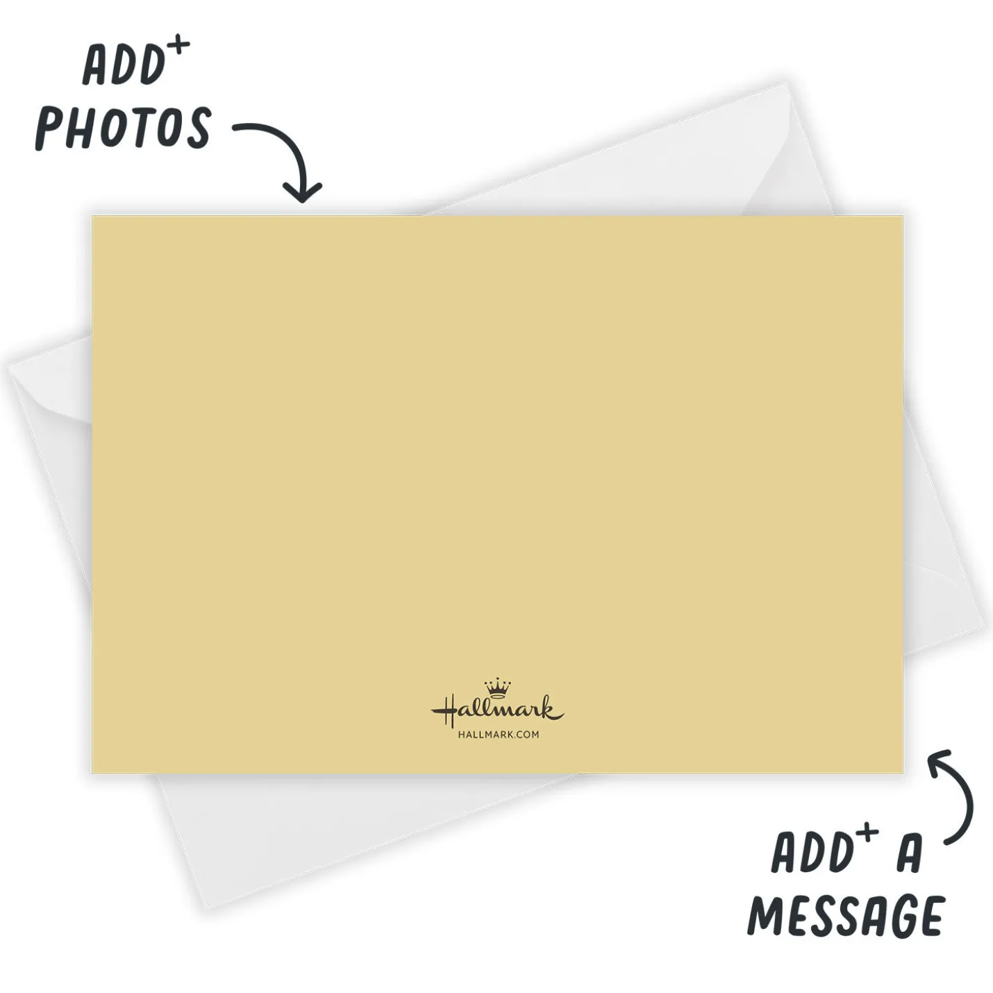 Blessed Gold Lettering Flat Photo Card