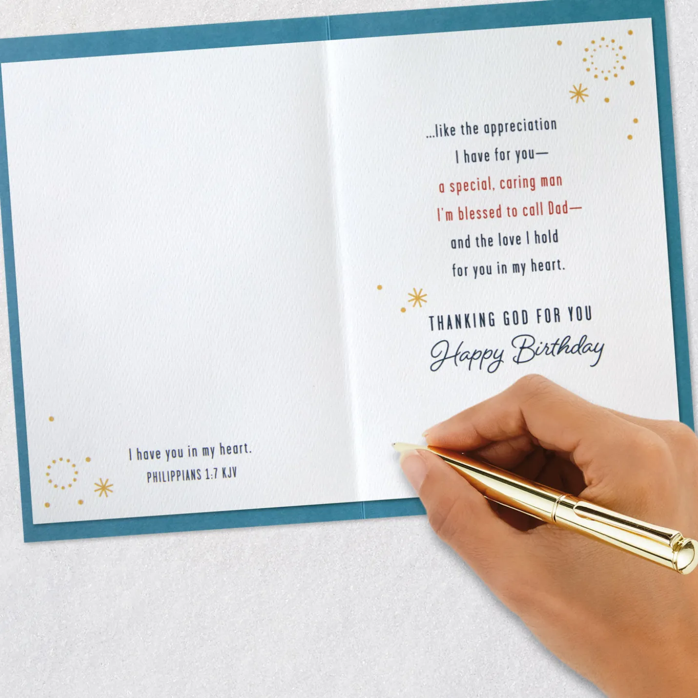 Blessed to Call You Dad Religious Birthday Card