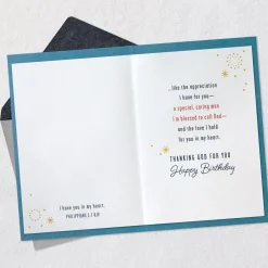 Blessed to Call You Dad Religious Birthday Card