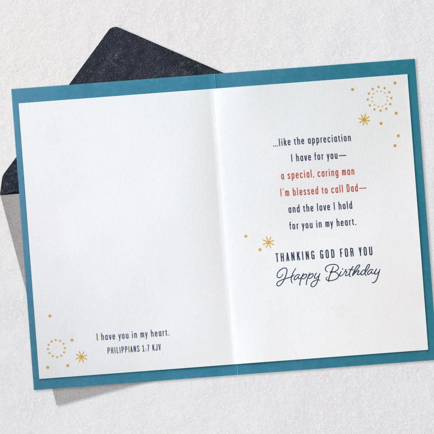 Blessed to Call You Dad Religious Birthday Card