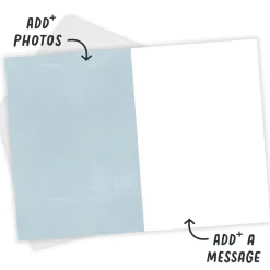 Blessed White Frame Custom Card