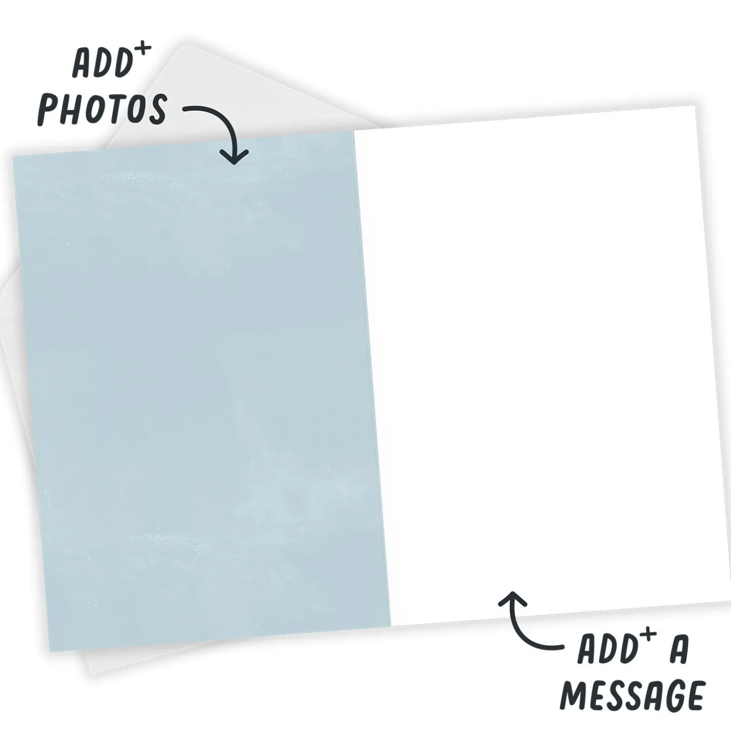 Blessed White Frame Custom Card