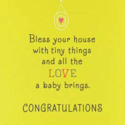 Blessed With Love and Tiny Things New Baby Card