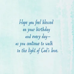 Blessing After Blessing Birthday Card With Bookmark