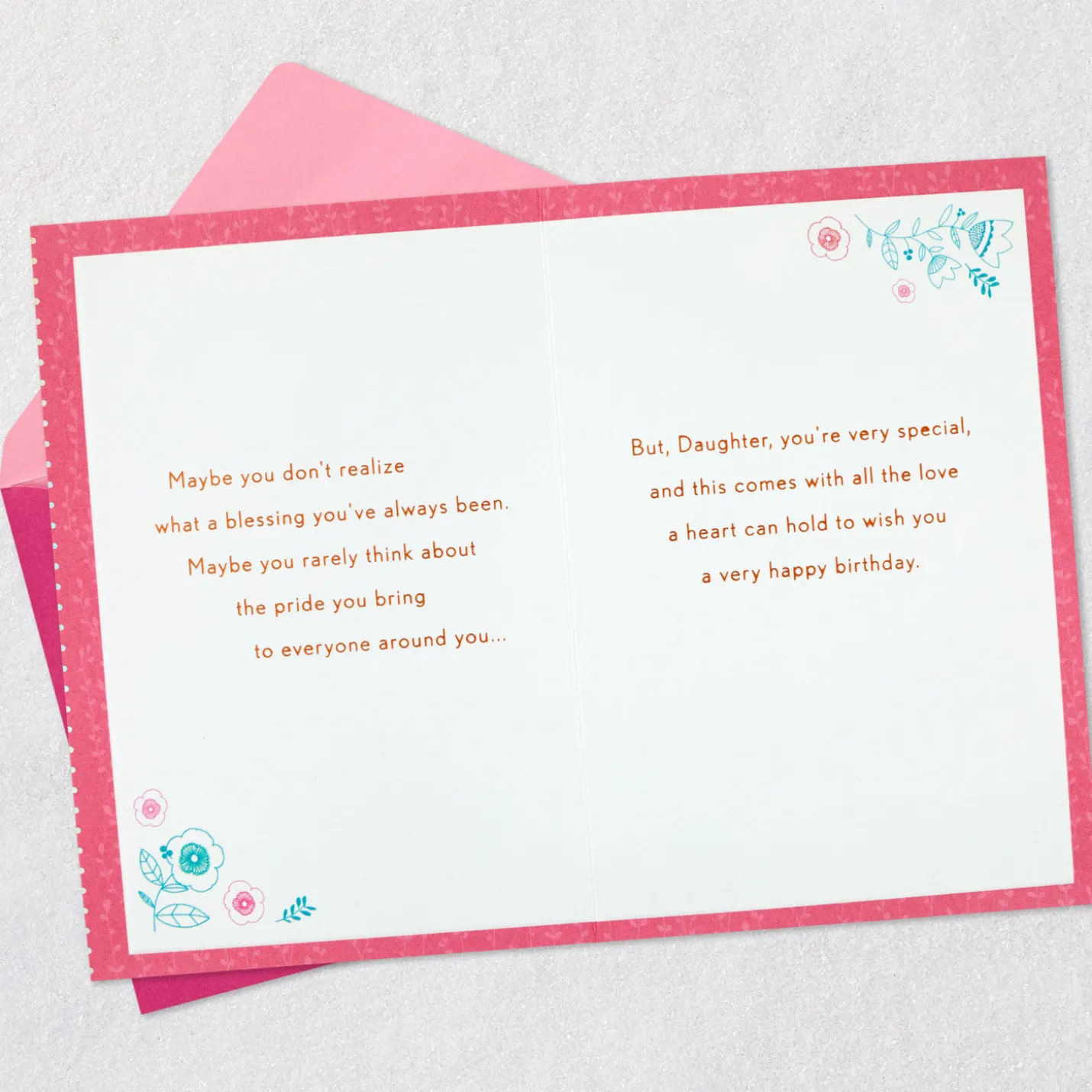 Blessing of a Wonderful Daughter Birthday Card