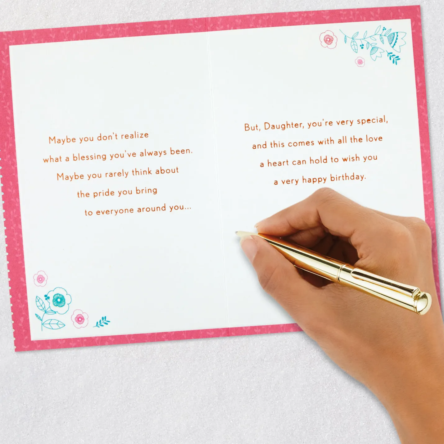 Blessing of a Wonderful Daughter Birthday Card