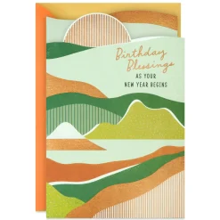 Blessings As Your New Year Begins Religious Birthday Card