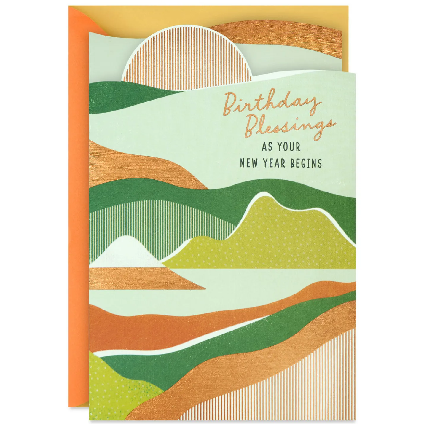 Blessings As Your New Year Begins Religious Birthday Card