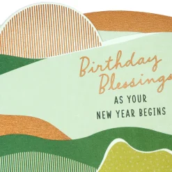 Blessings As Your New Year Begins Religious Birthday Card