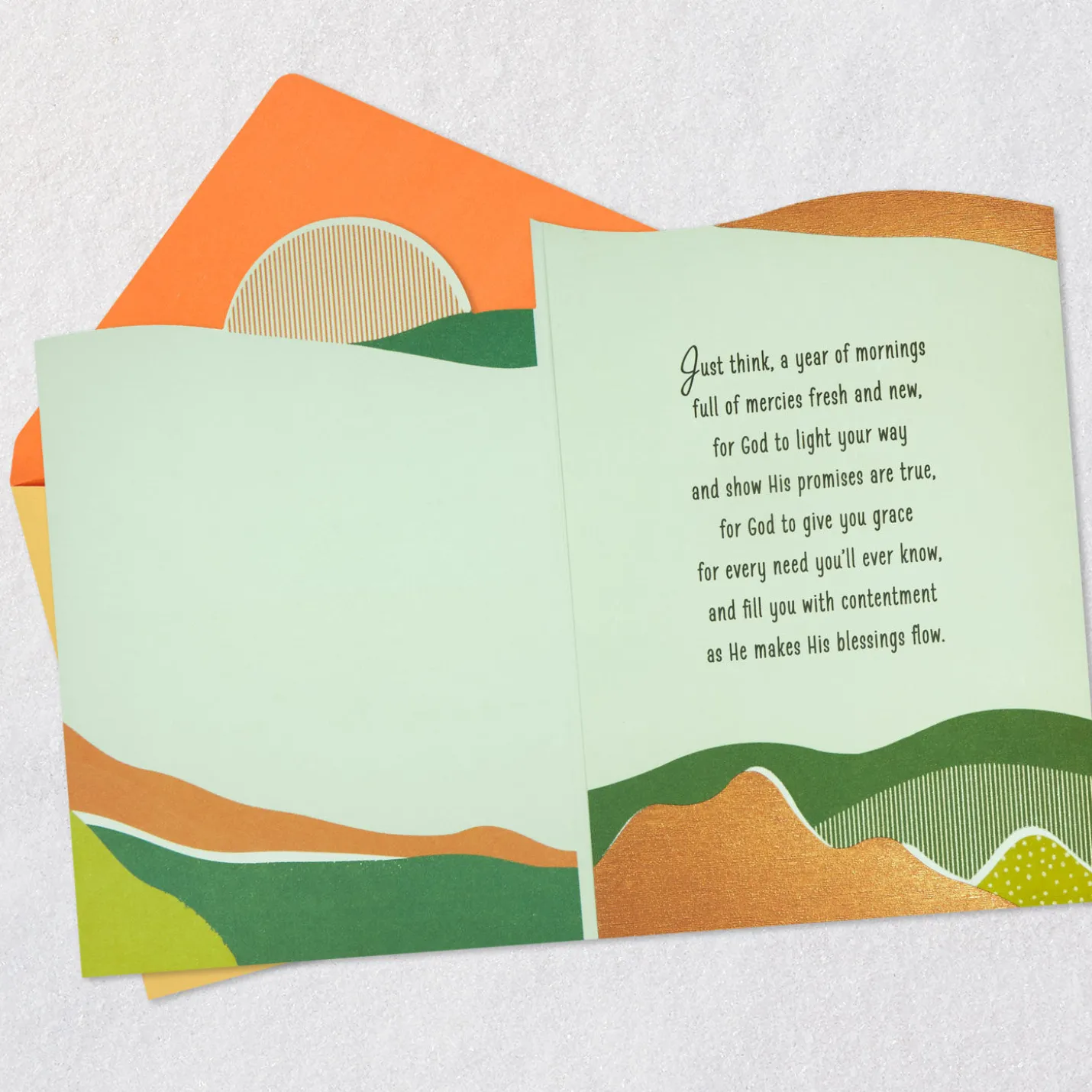 Blessings As Your New Year Begins Religious Birthday Card