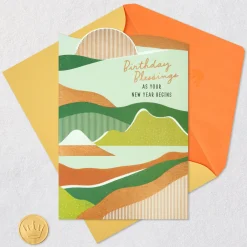Blessings As Your New Year Begins Religious Birthday Card