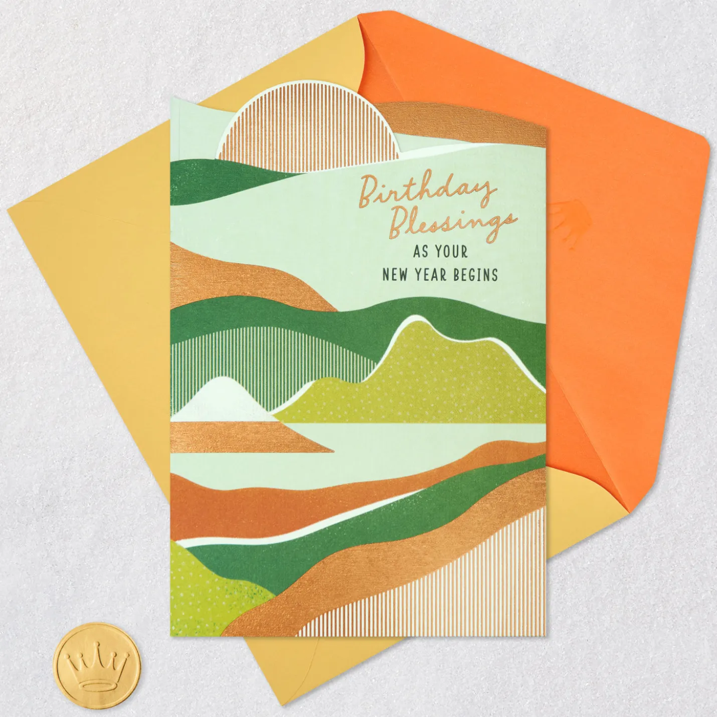 Blessings As Your New Year Begins Religious Birthday Card