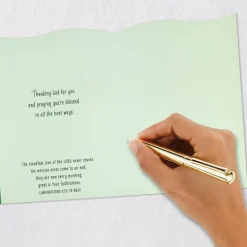 Blessings As Your New Year Begins Religious Birthday Card