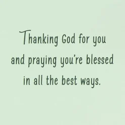 Blessings As Your New Year Begins Religious Birthday Card