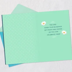 Blessings Front and Center Birthday Card